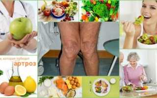 Питание при артрозе коленного сустава — что можно и что нельзя есть?