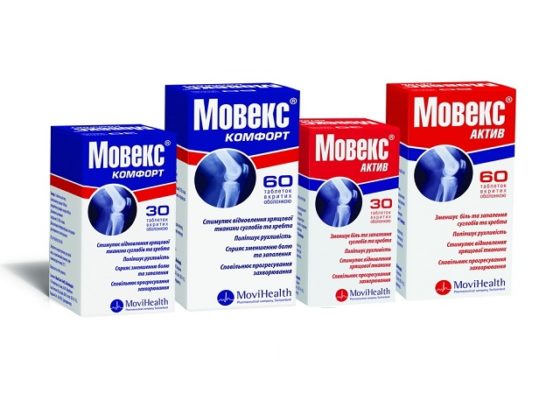 Упаковка таблеток Мовекс