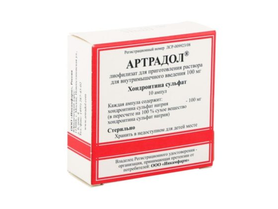 Упаковка препарата Артрадол