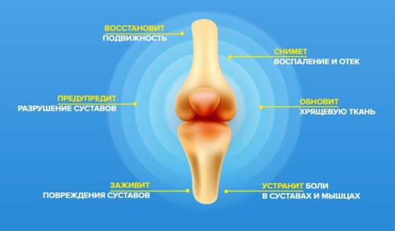 Остенил Плюс купирует болезненность сустава и улучшает его подвижность