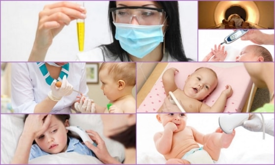 Анализы для определения патологии в организме малыша