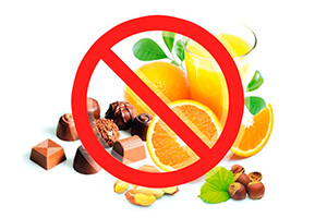 Запрещенные продукты при диете экземы